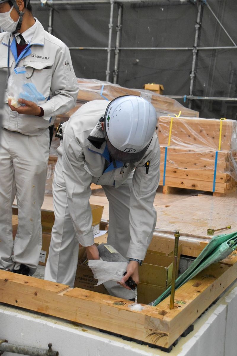 福岡県春日市11　注文住宅建築現場リポート③　～上棟式・1日目～