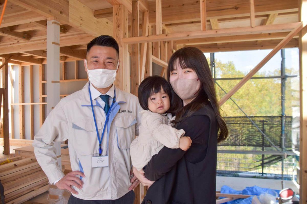 福岡県飯塚市有安字鳥羽01　注文住宅建築現場リポート④　～上棟式・後編～