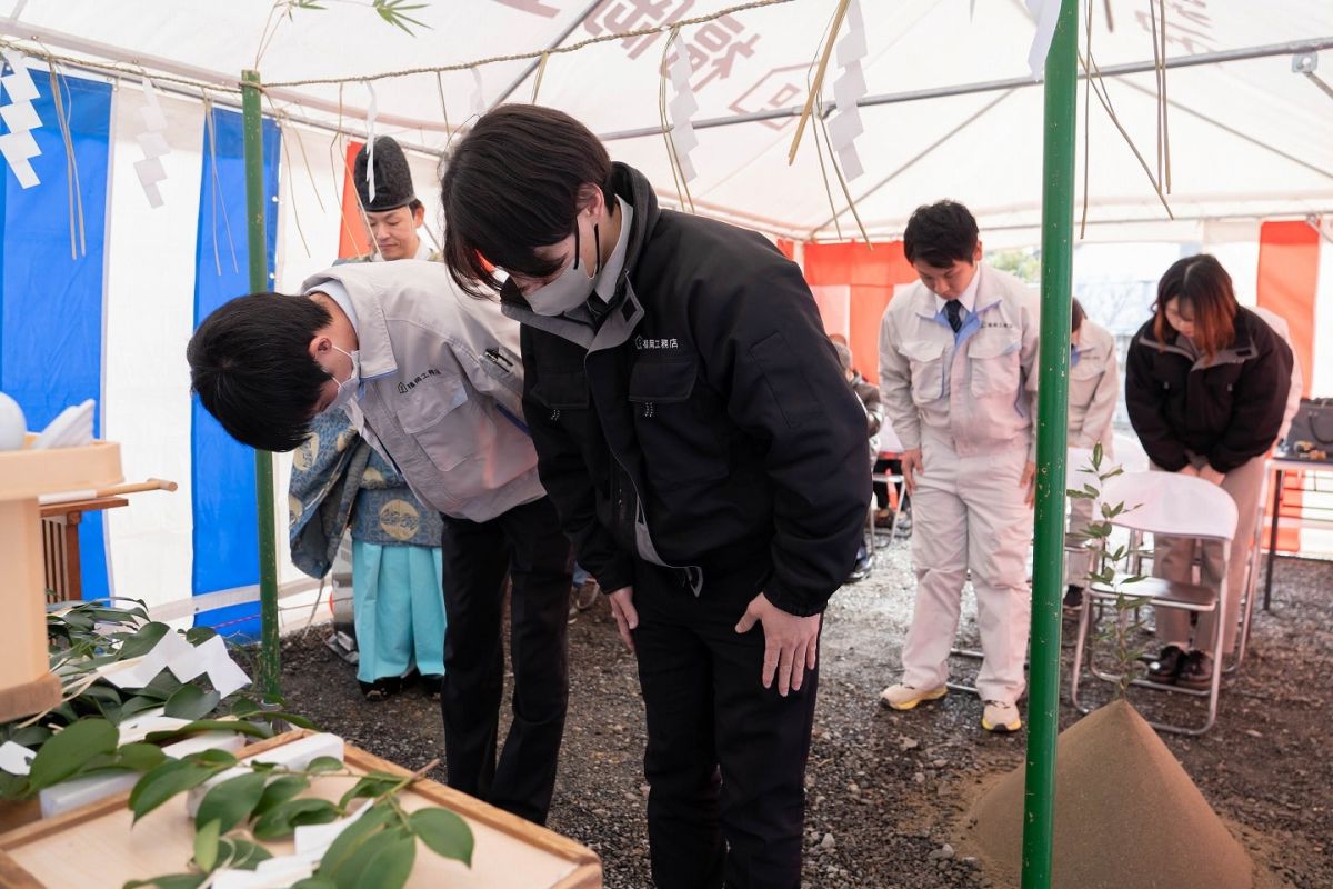 福岡県福津市07　注文住宅建築現場リポート①　～地鎮祭～