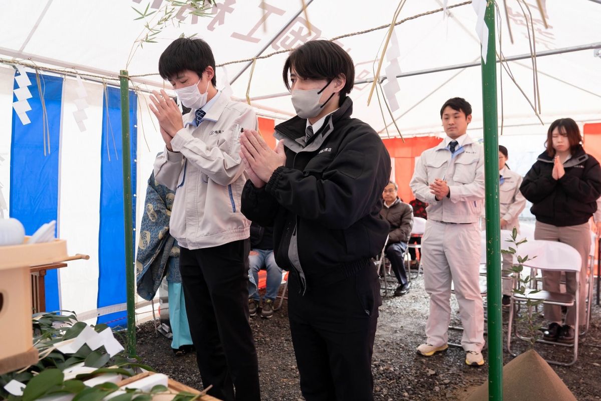 福岡県福津市07　注文住宅建築現場リポート①　～地鎮祭～