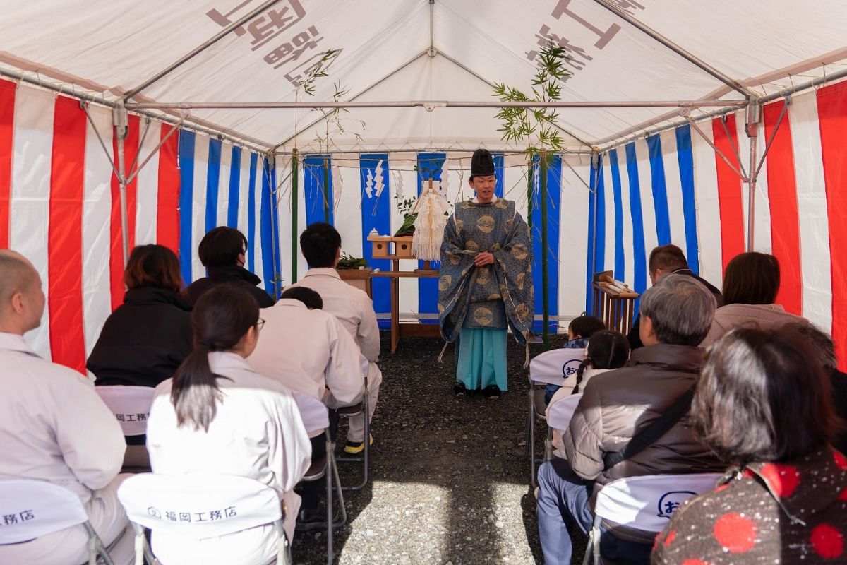 福岡県福津市07　注文住宅建築現場リポート①　～地鎮祭～