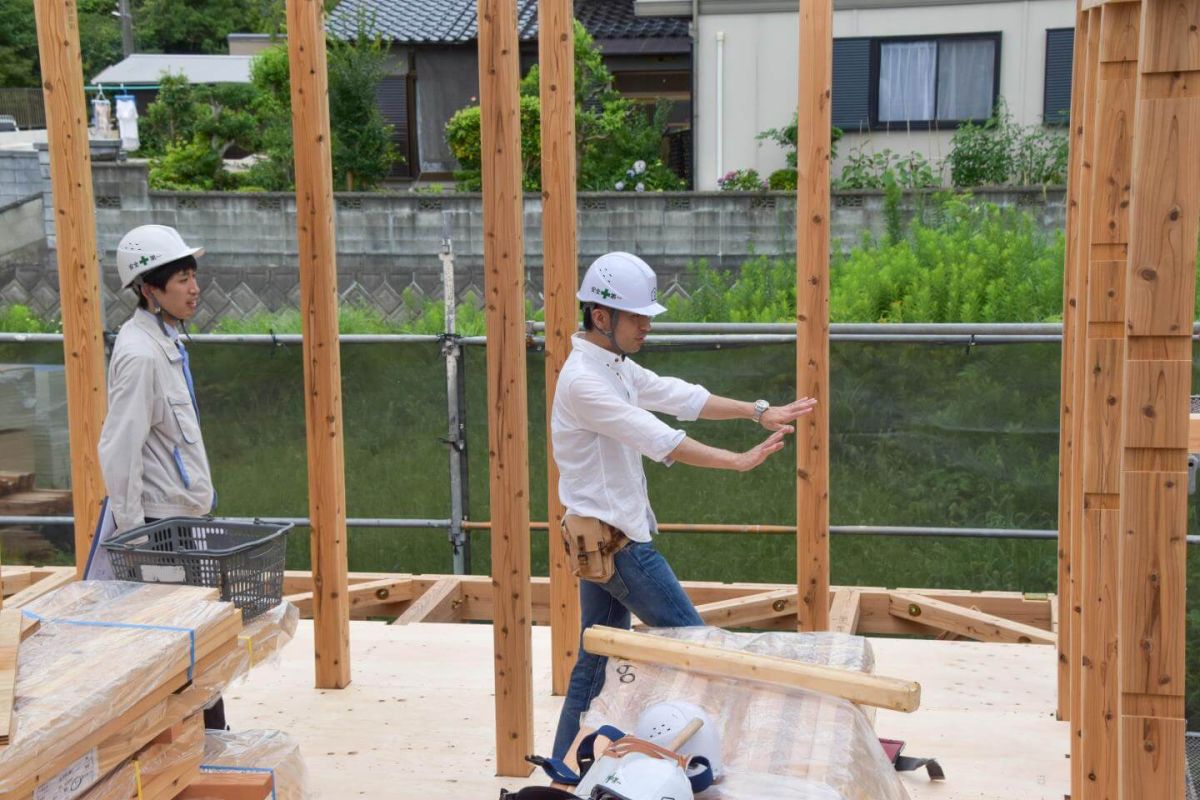 福岡県宗像市06　注文住宅建築現場リポート④　～上棟式・後半～