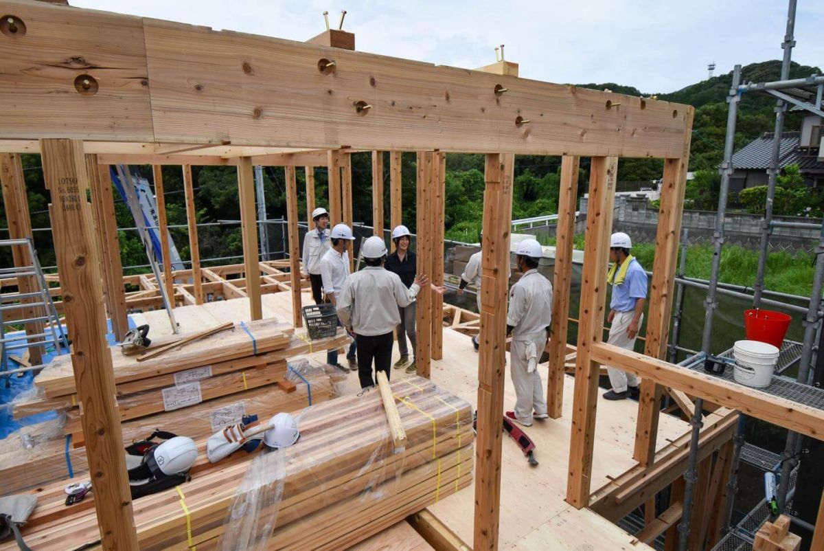 福岡県宗像市06　注文住宅建築現場リポート④　～上棟式・後半～