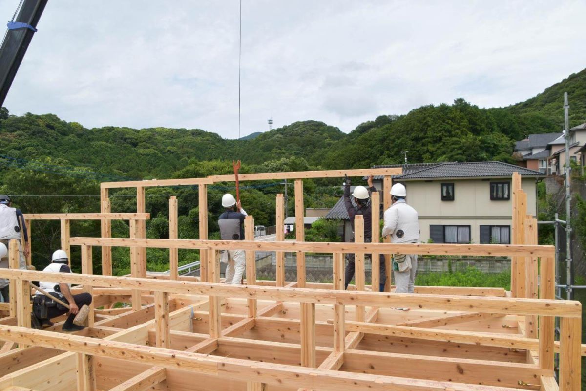 福岡県宗像市06　注文住宅建築現場リポート④　～上棟式・後半～