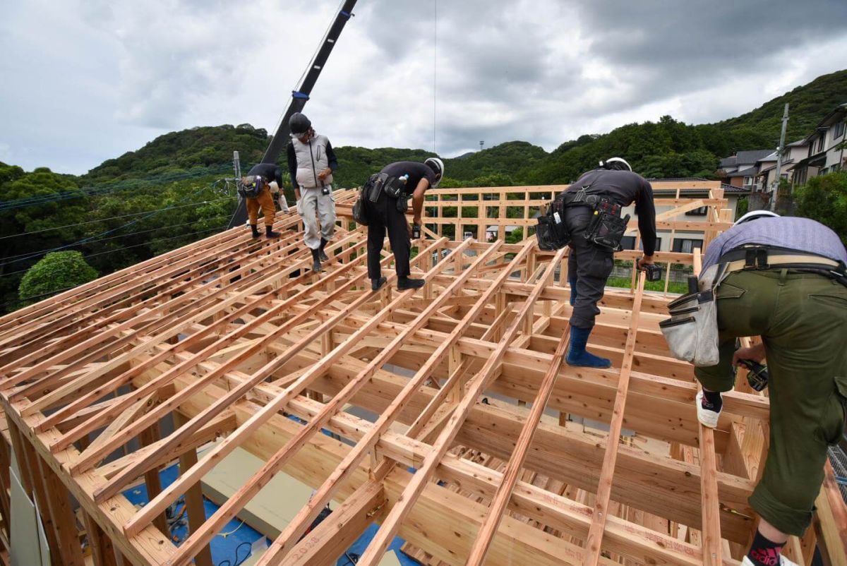 福岡県宗像市06　注文住宅建築現場リポート④　～上棟式・後半～