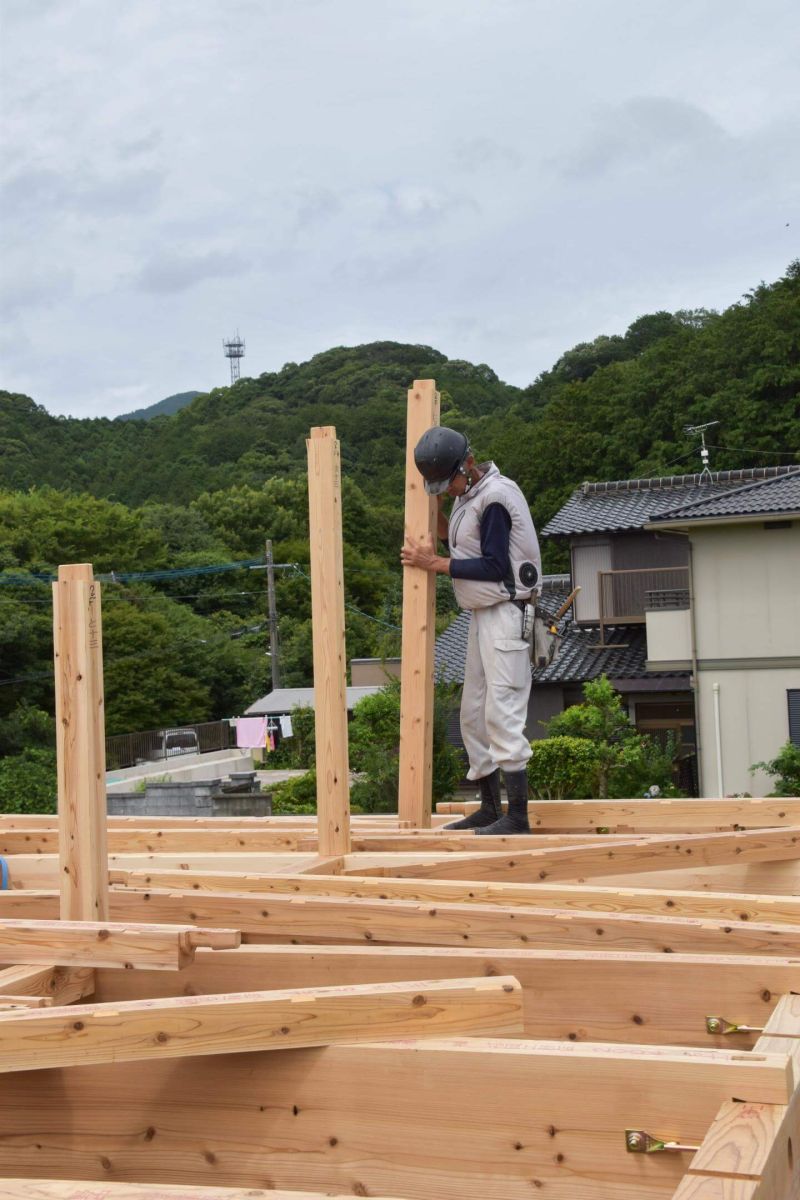 福岡県宗像市06　注文住宅建築現場リポート④　～上棟式・後半～