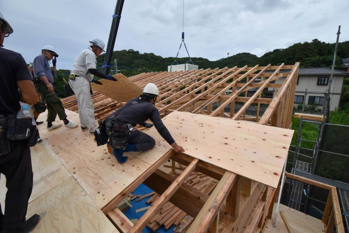 福岡県宗像市06　注文住宅建築現場リポート④　～上棟式・後半～