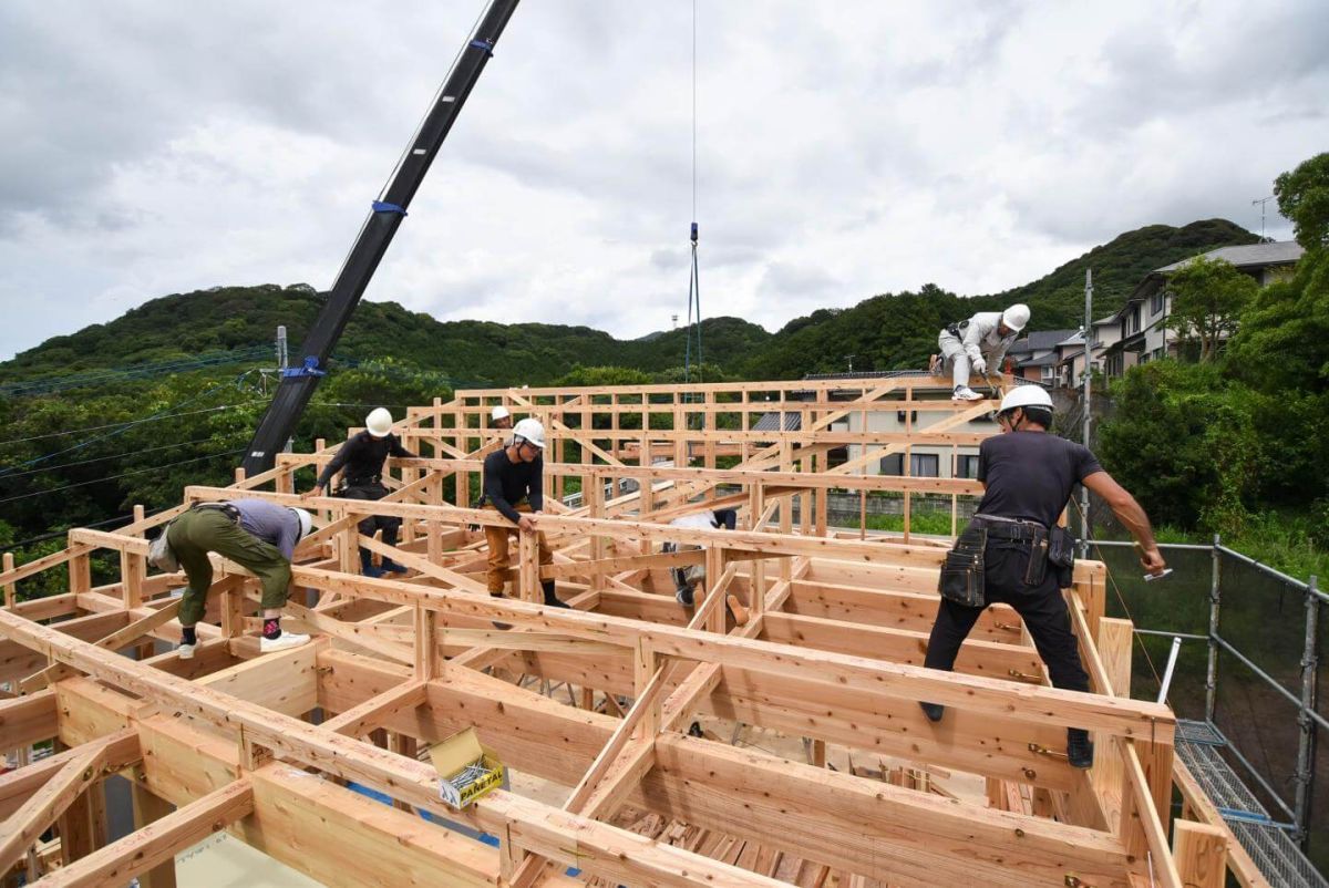 福岡県宗像市06　注文住宅建築現場リポート④　～上棟式・後半～