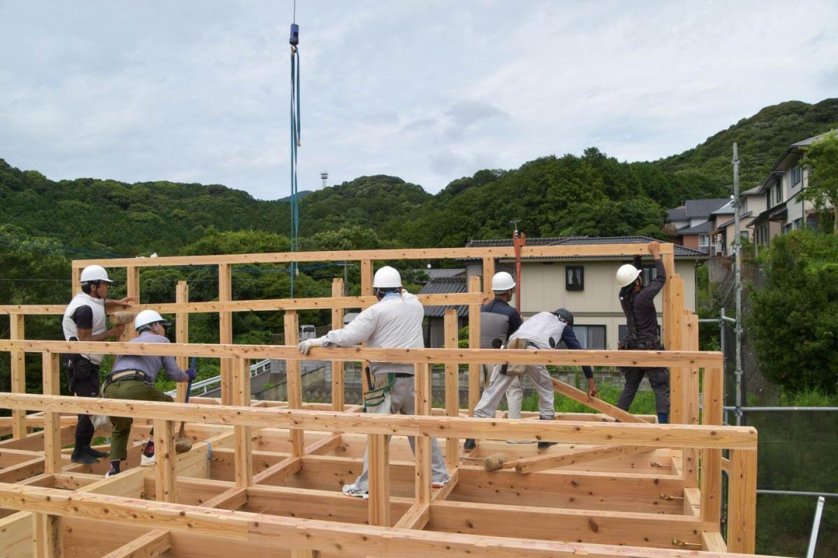 福岡県宗像市06　注文住宅建築現場リポート④　～上棟式・後半～