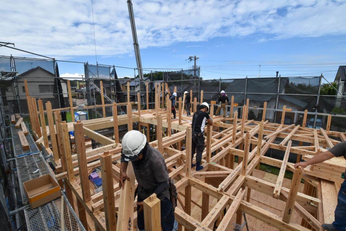 福岡県北九州市若松区01　注文住宅建築現場リポート③　～上棟式・前編～