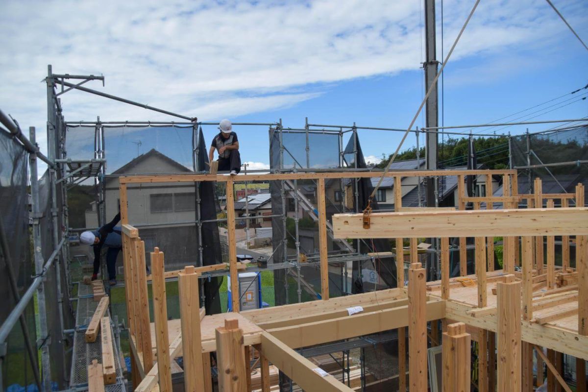 福岡県北九州市若松区01　注文住宅建築現場リポート③　～上棟式・前編～