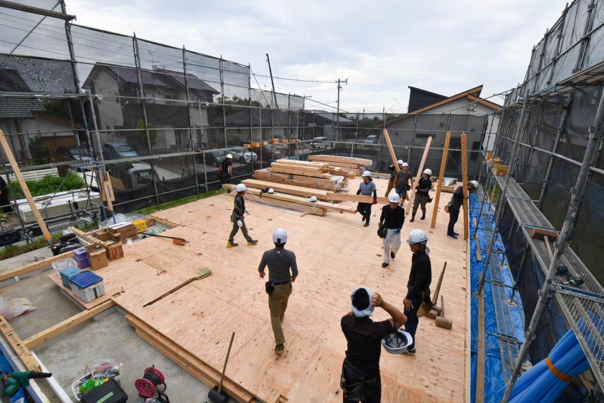 福岡県北九州市若松区01　注文住宅建築現場リポート③　～上棟式・前編～