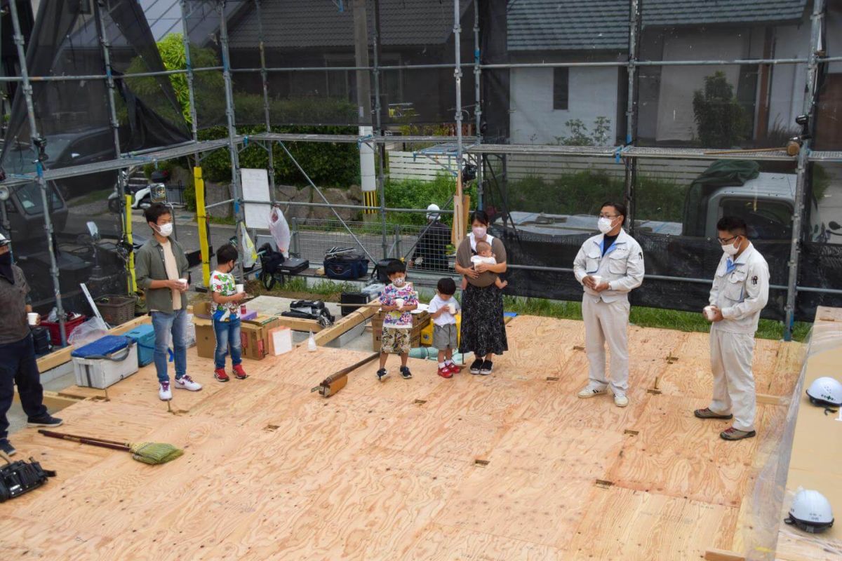 「北九州市若松区01」注文住宅現場リポート③【上棟式】