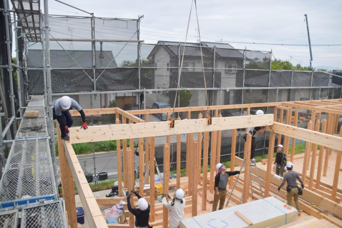 福岡県北九州市若松区01　注文住宅建築現場リポート③　～上棟式・前編～