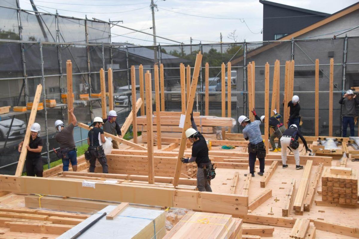 福岡県北九州市若松区01　注文住宅建築現場リポート③　～上棟式・前編～