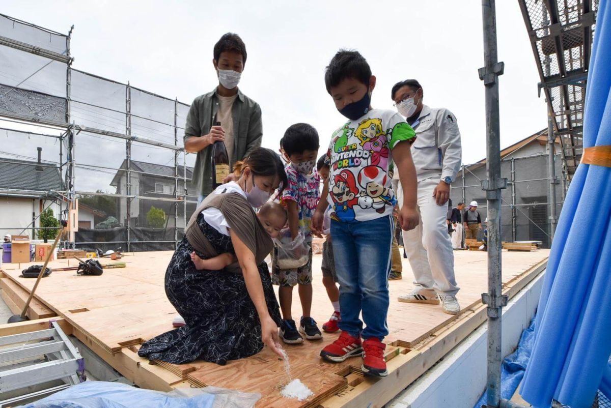 福岡県北九州市若松区01　注文住宅建築現場リポート③　～上棟式・前編～