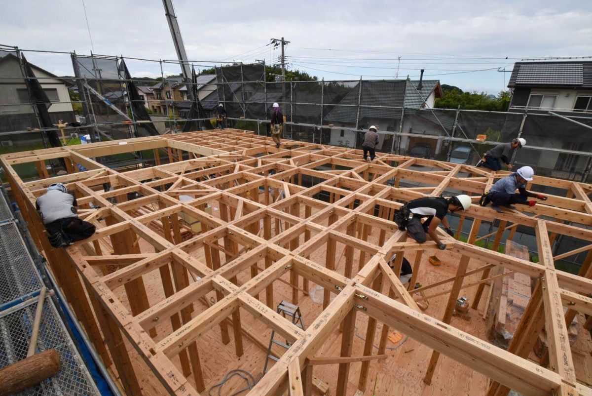 福岡県北九州市若松区01　注文住宅建築現場リポート③　～上棟式・前編～