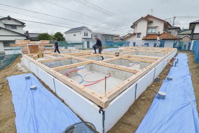 「宗像市11」注文住宅現場リポート②【土台敷き】