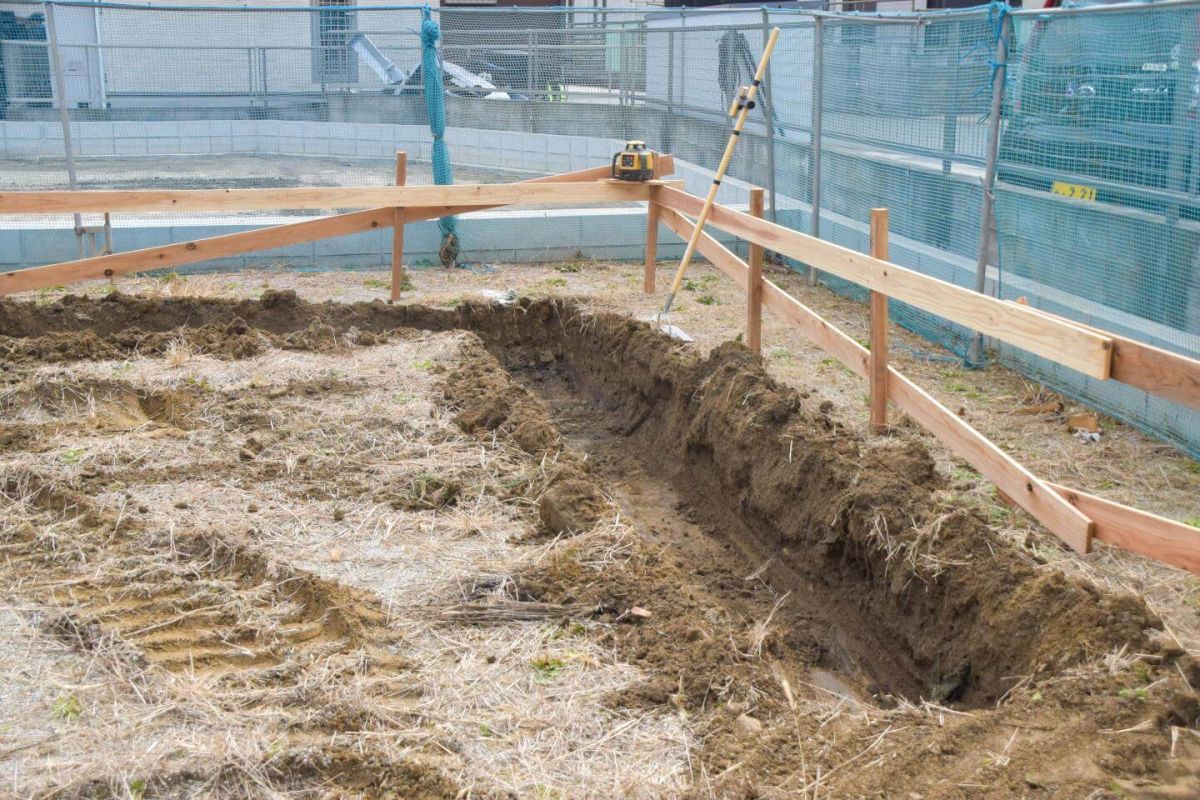 「福岡市早良区09」注文住宅現場リポート②【基礎工事】【根切り】