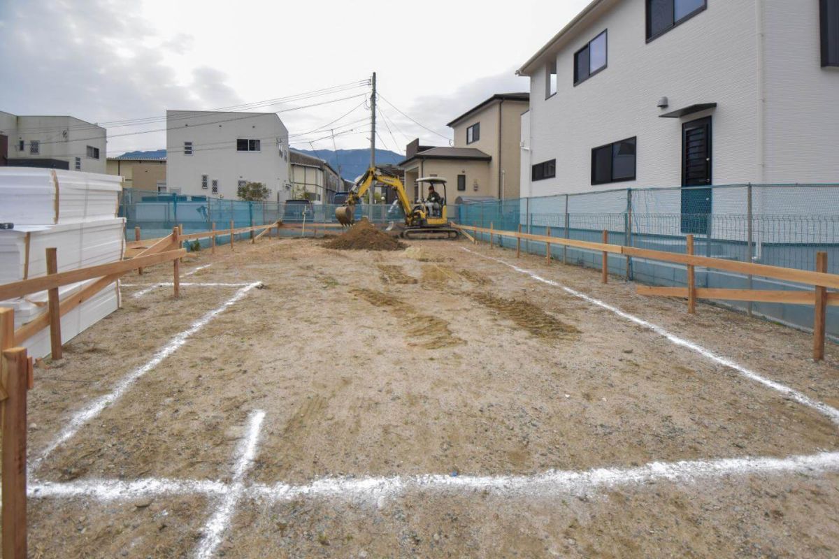 福岡県福岡市早良区09　注文住宅建築現場リポート②　～基礎工事・根切り～