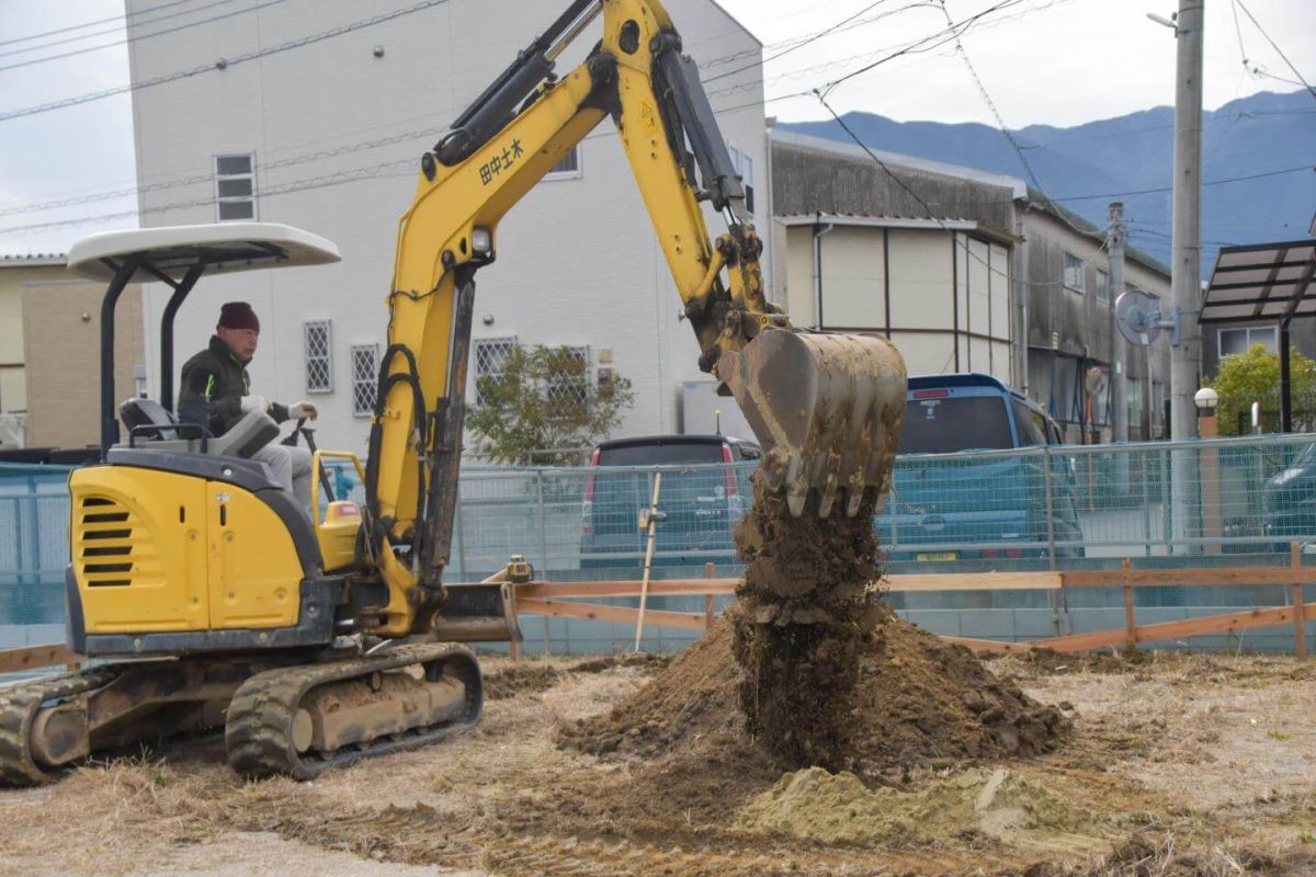 福岡県福岡市早良区09　注文住宅建築現場リポート②　～基礎工事・根切り～