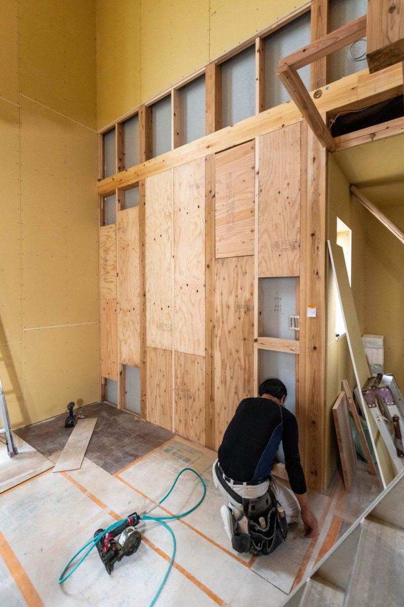 「福岡市東区10」注文住宅現場リポート⑦【木工事】【石膏ボード】