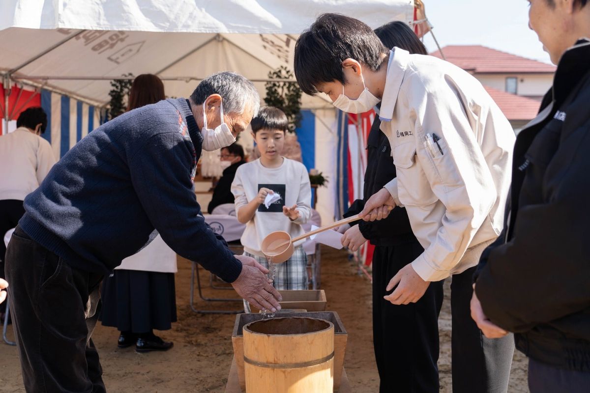 福岡県北九州市若松区03　注文住宅建築現場リポート①　～地鎮祭～