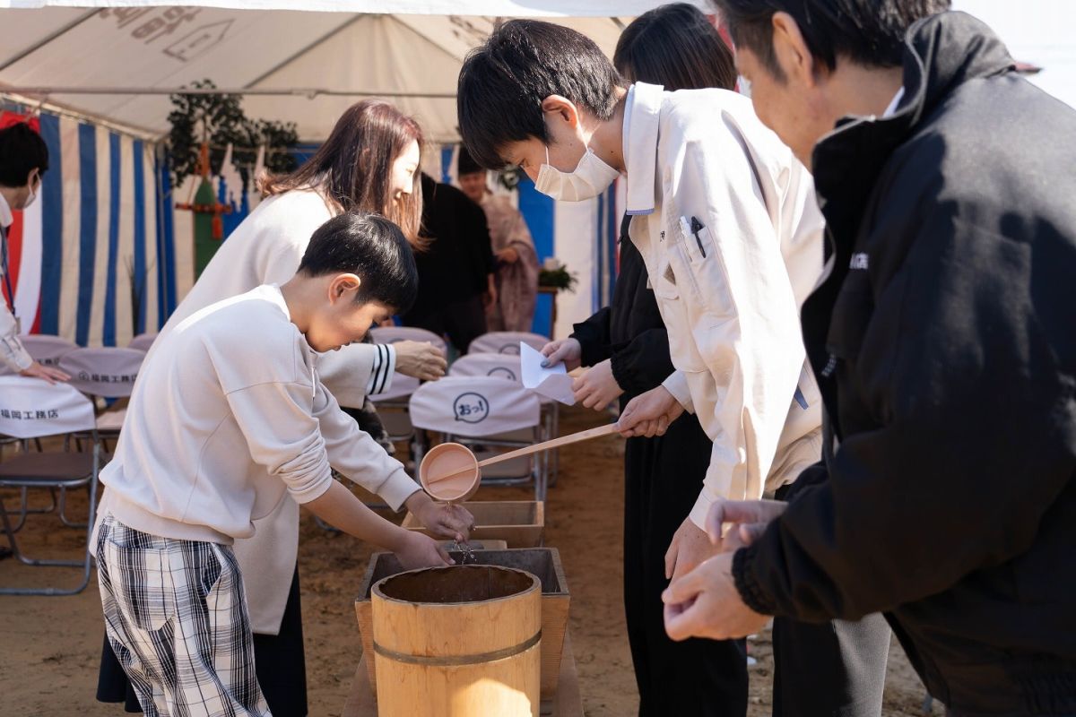 福岡県北九州市若松区03　注文住宅建築現場リポート①　～地鎮祭～