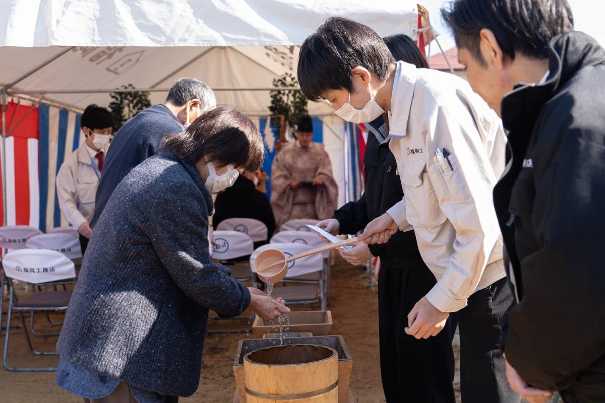 福岡県北九州市若松区03　注文住宅建築現場リポート①　～地鎮祭～