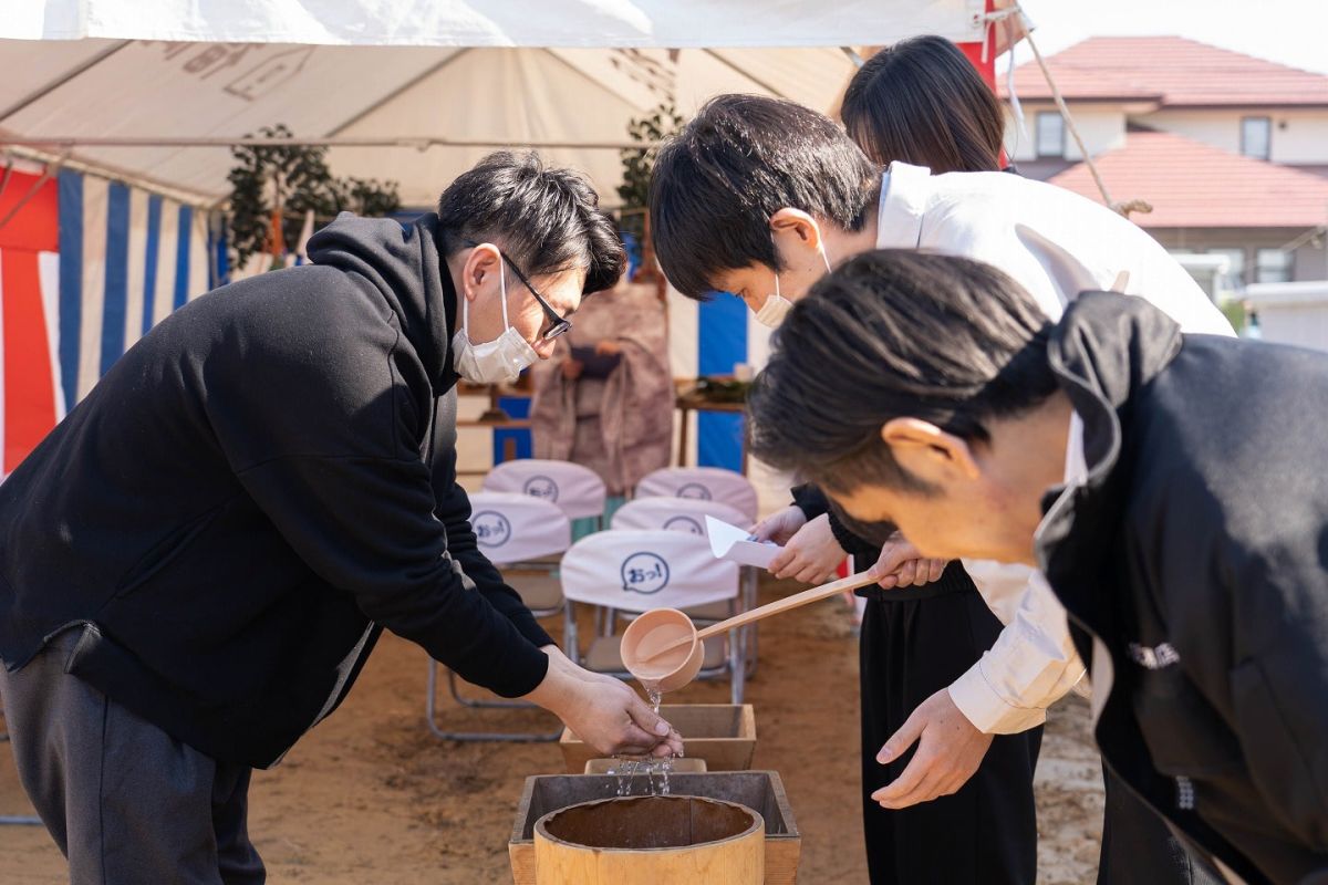 福岡県北九州市若松区03　注文住宅建築現場リポート①　～地鎮祭～