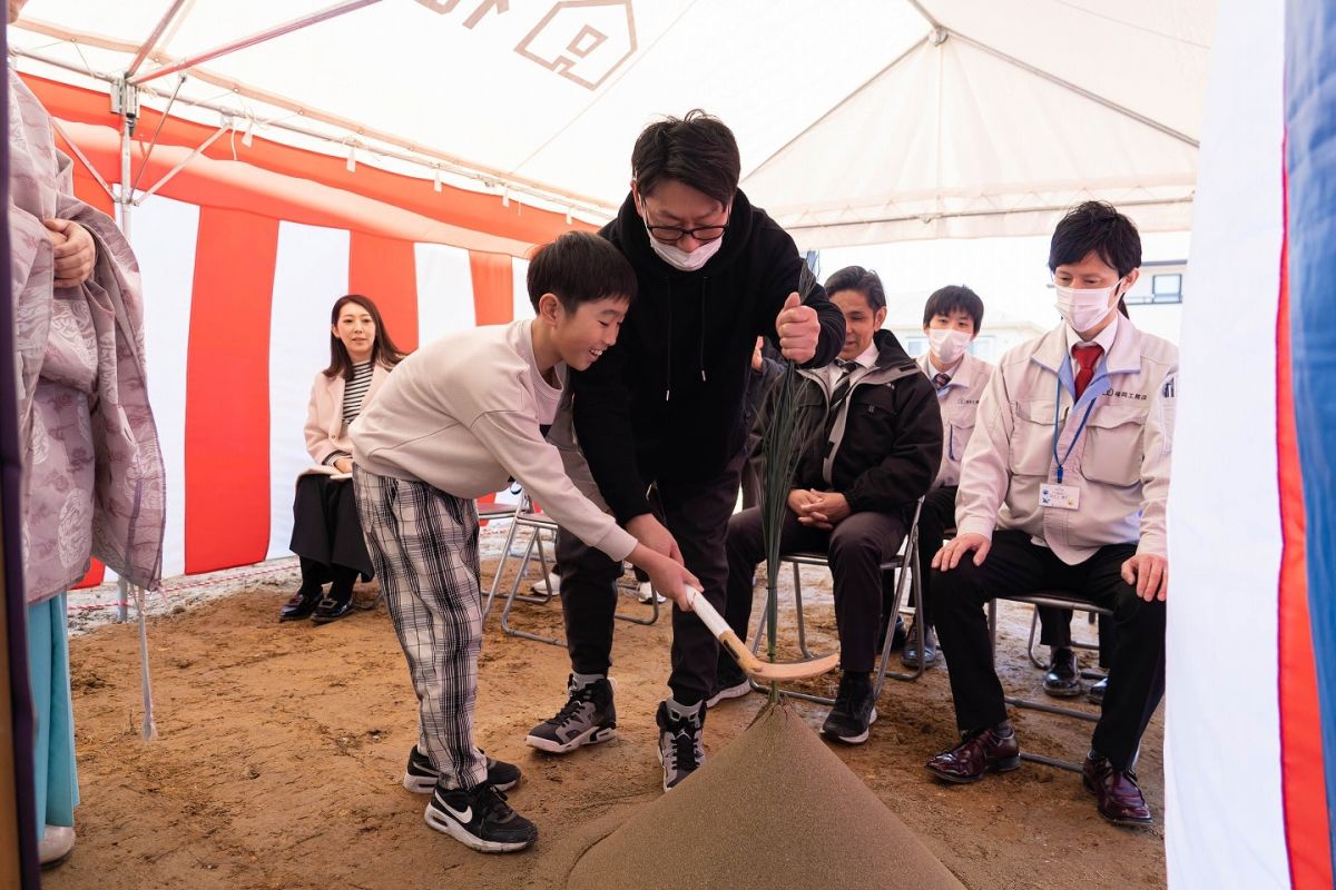 福岡県北九州市若松区03　注文住宅建築現場リポート①　～地鎮祭～