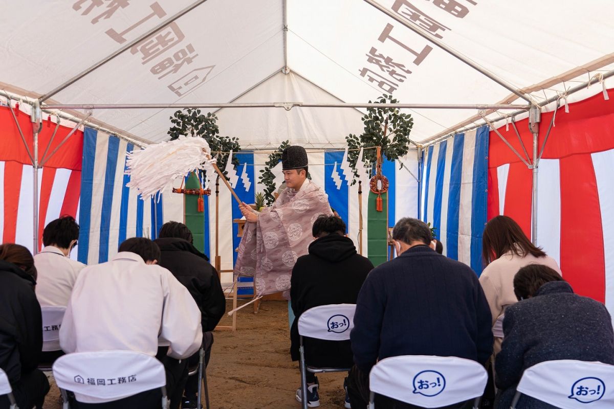 福岡県北九州市若松区03　注文住宅建築現場リポート①　～地鎮祭～