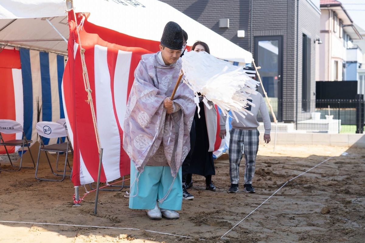 福岡県北九州市若松区03　注文住宅建築現場リポート①　～地鎮祭～