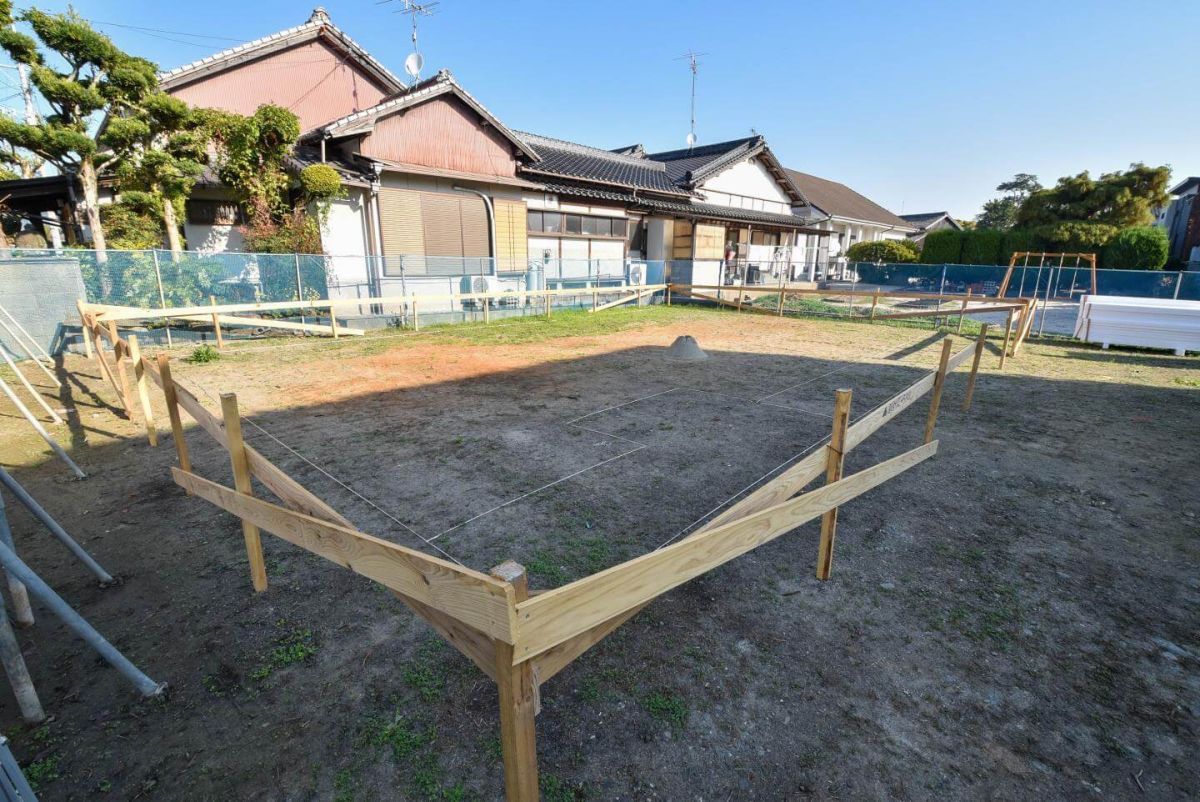 「宮若市02」注文住宅現場リポート②【基礎工事】【遣り方】