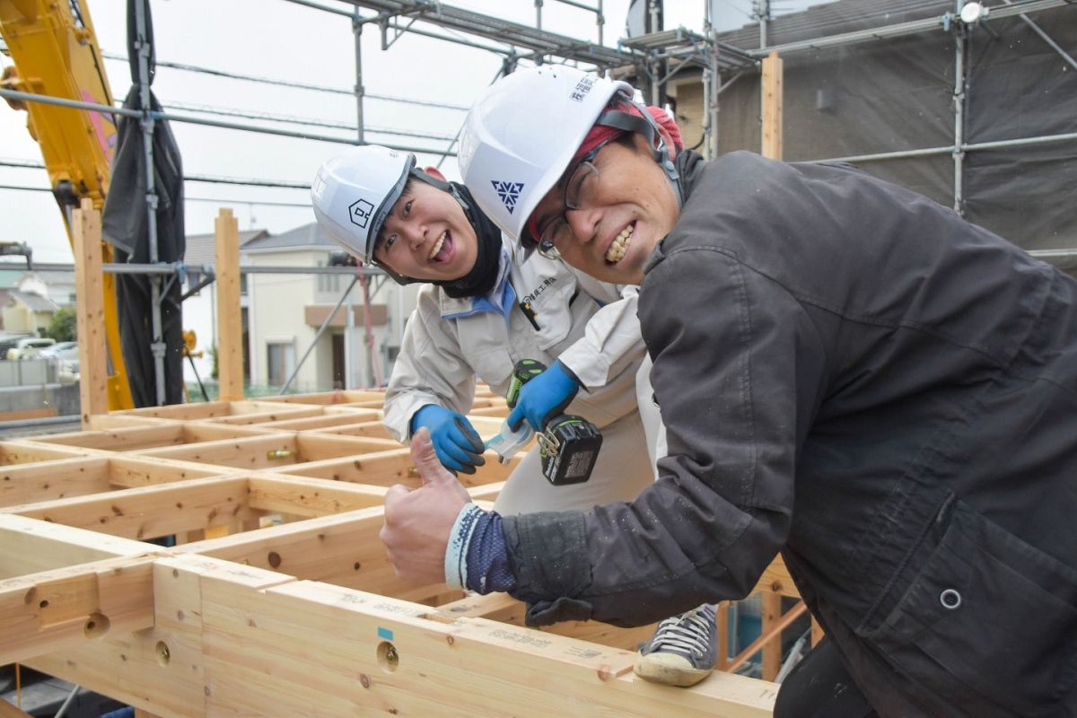 「福岡市南区三宅02」注文住宅現場リポート②【上棟式】