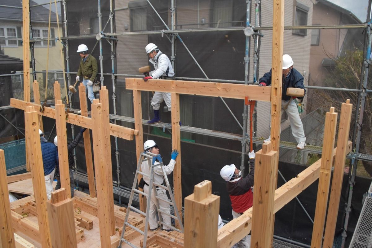 「福岡市南区三宅02」注文住宅現場リポート②【上棟式】