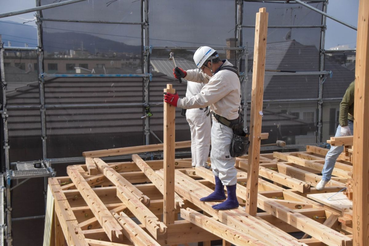 福岡県福岡市南区三宅02　注文住宅建築現場リポート②　～上棟式・前編～