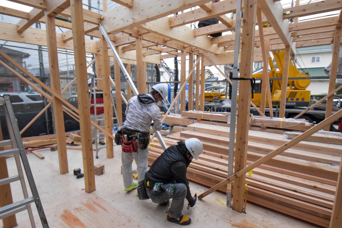 福岡県福岡市南区三宅02　注文住宅建築現場リポート②　～上棟式・前編～