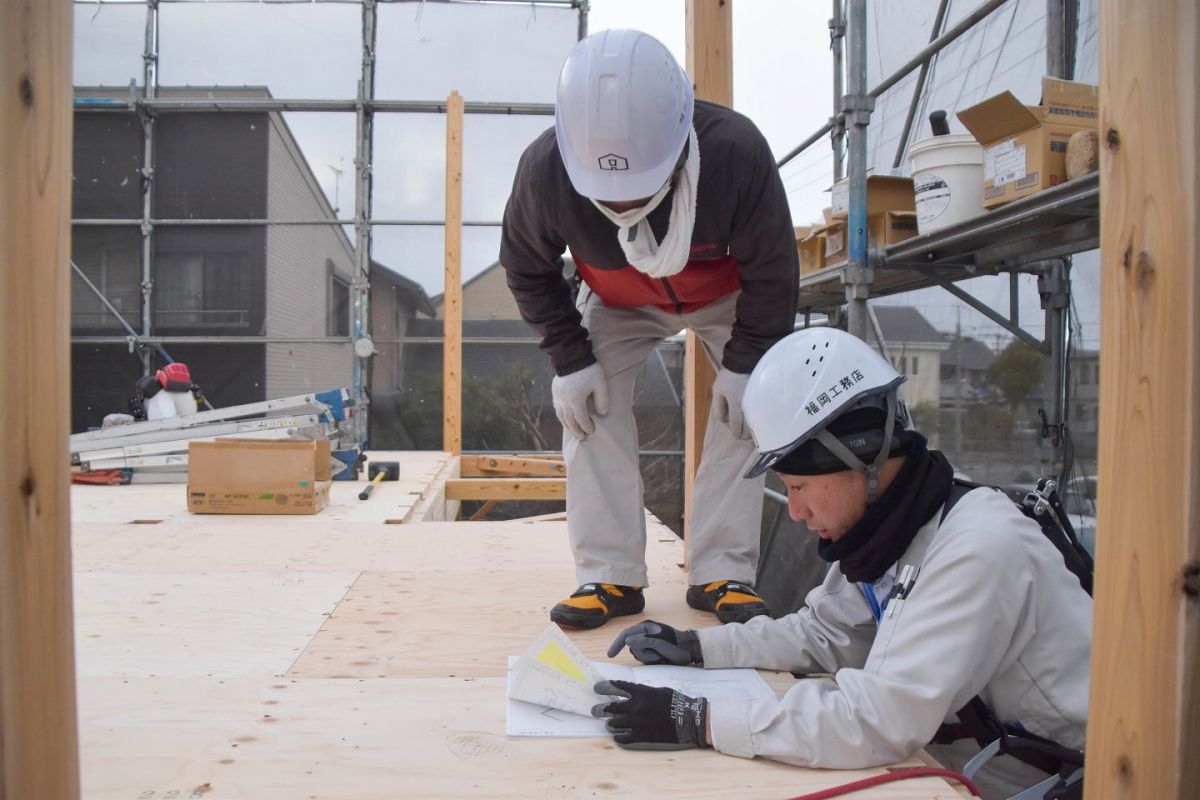 福岡県福岡市南区三宅02　注文住宅建築現場リポート②　～上棟式・前編～