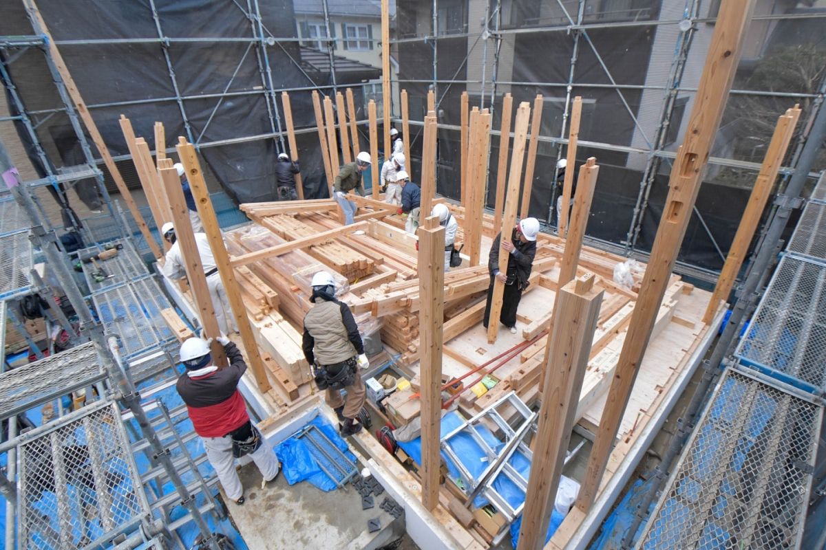 「福岡市南区三宅02」注文住宅現場リポート②【上棟式】