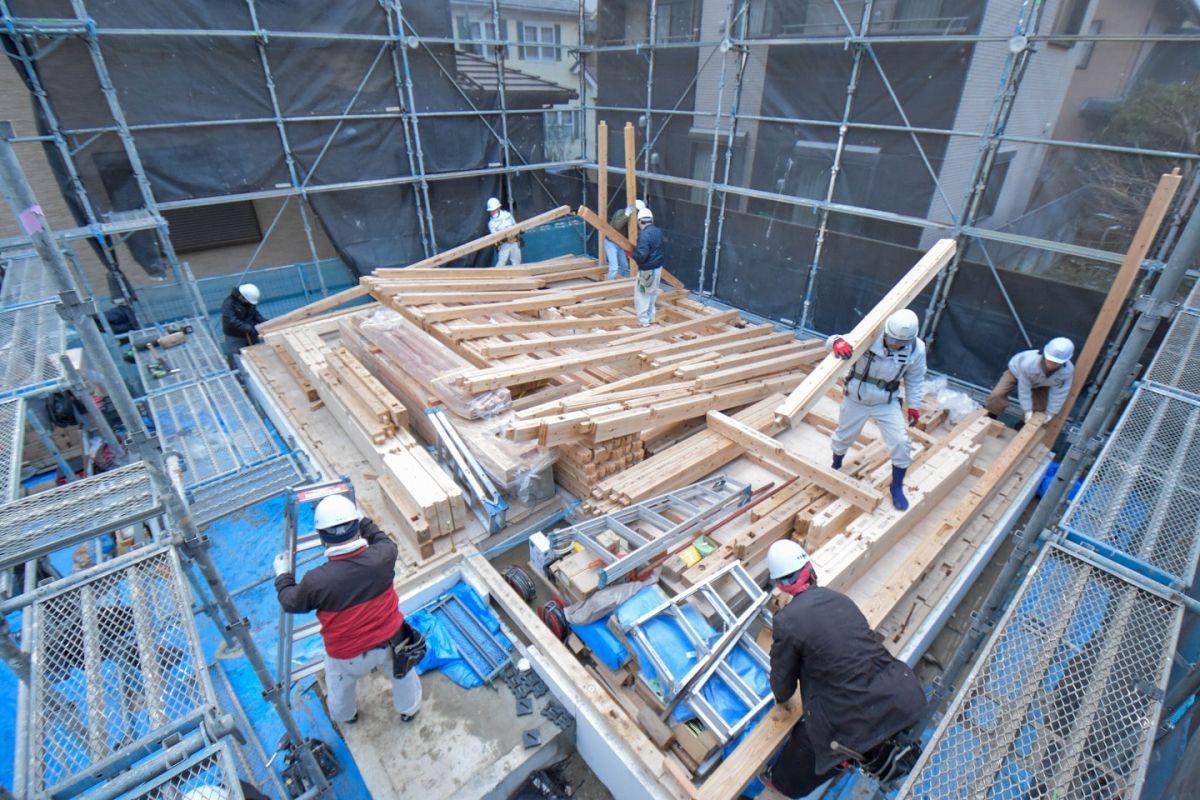 「福岡市南区三宅02」注文住宅現場リポート②【上棟式】