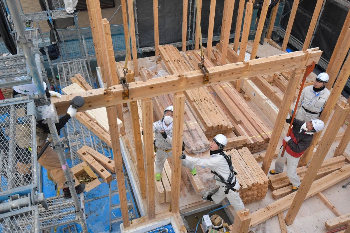 「福岡市南区三宅02」注文住宅現場リポート②【上棟式】
