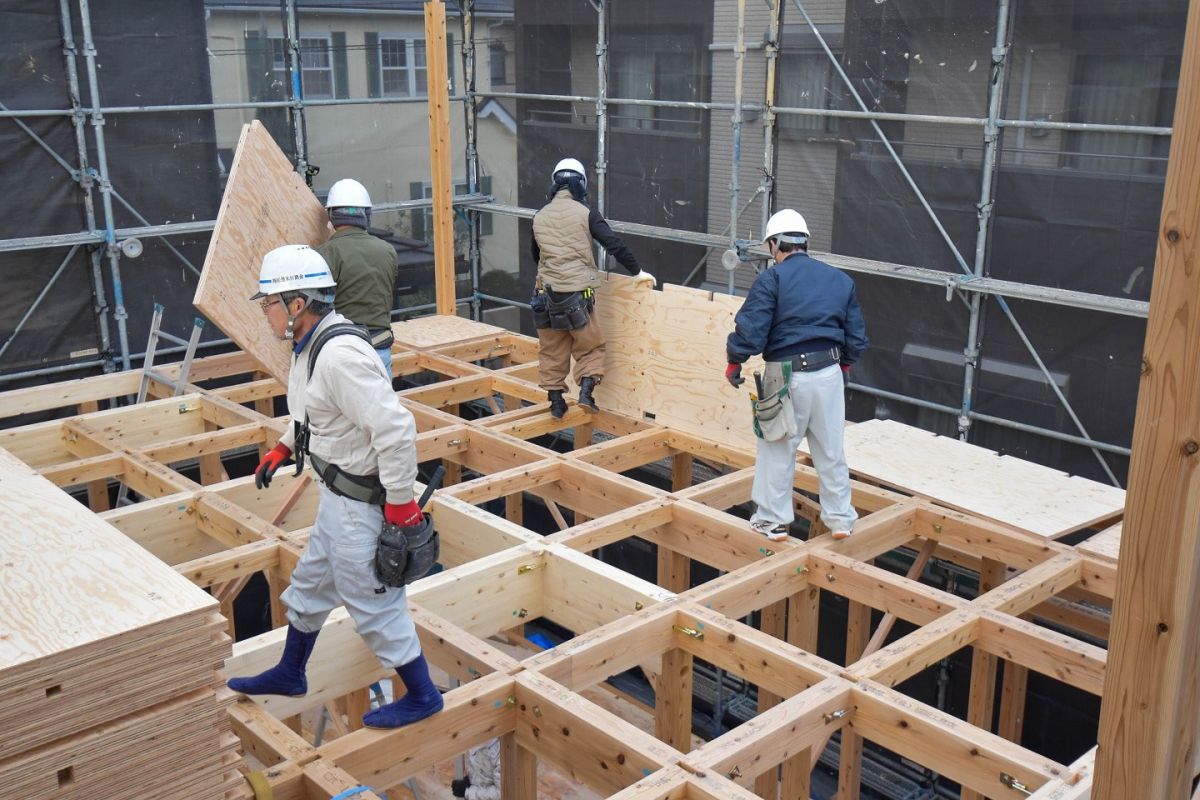 福岡県福岡市南区三宅02　注文住宅建築現場リポート②　～上棟式・前編～