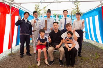 「北九州市小倉南区01」注文住宅現場リポート①【地鎮祭】