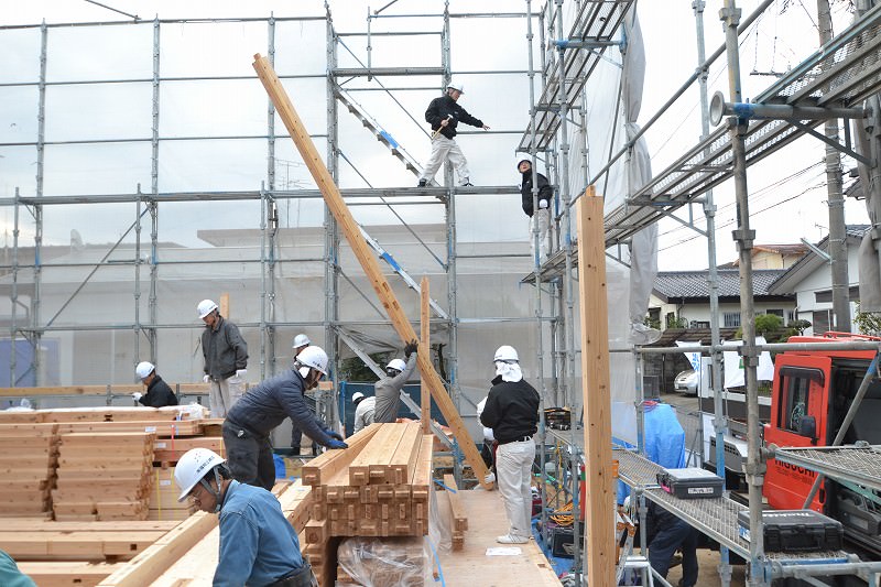 福岡県太宰府市02　注文住宅建築現場リポート⑤　～上棟式～