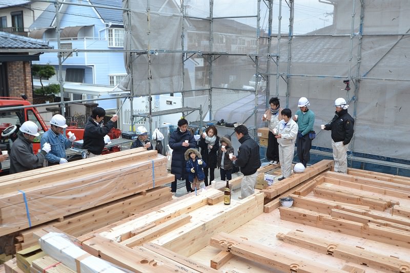 福岡県太宰府市02　注文住宅建築現場リポート⑤　～上棟式～