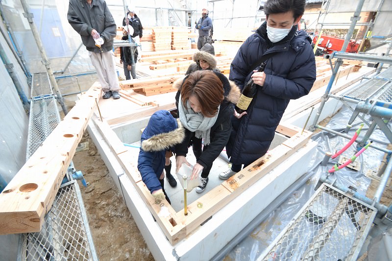 福岡県太宰府市02　注文住宅建築現場リポート⑤　～上棟式～