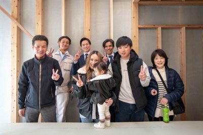 「福岡市東区唐原01」注文住宅現場リポート④【上棟式】