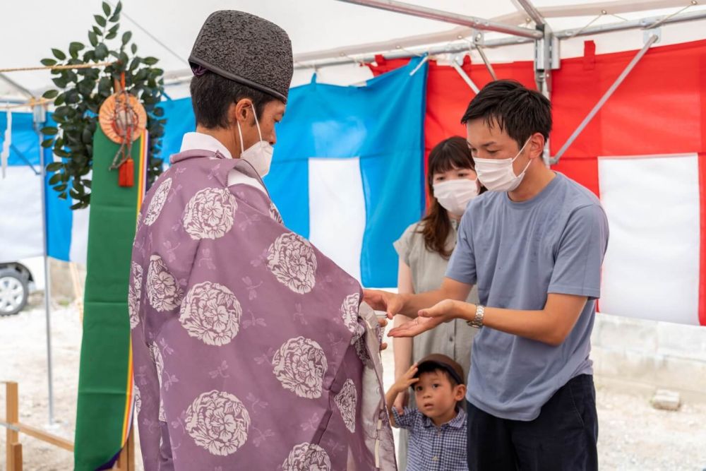 福岡県小郡市05　注文住宅建築現場リポート①　～地鎮祭～