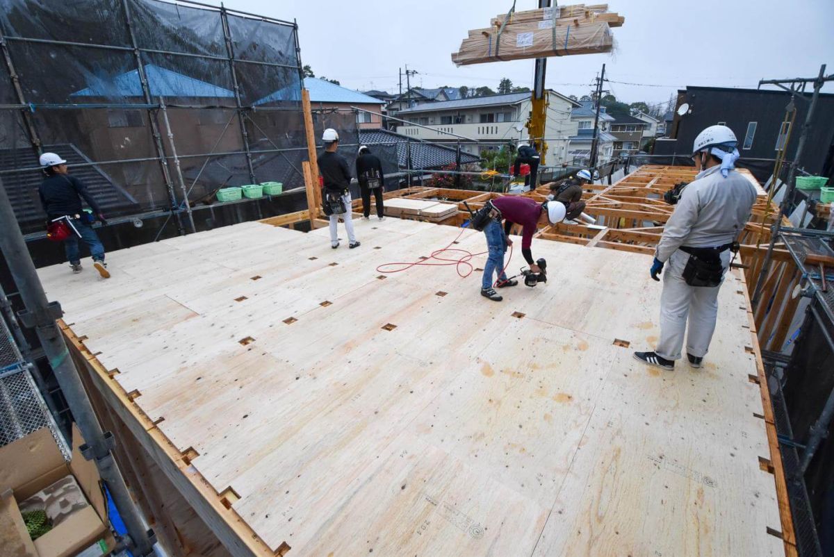 福岡県福岡市城南区09　注文住宅建築現場リポート③　～上棟式・前編～